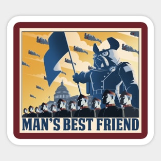 Mans Best Friend Sticker